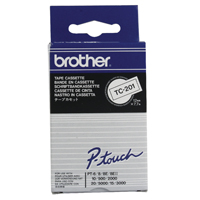 Brother TC-201 Tpe 12mm Blk/Wht Tpe