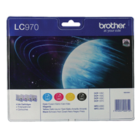 Brother LC970 Ink Cart Mpk CMYK