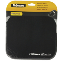 Fellowes Microban Black Mouse Mat