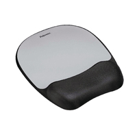 Fellowes Memory Mouse Pad Blk/Slver