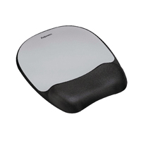 Fellowes Memory Mouse Pad Blk/Silver