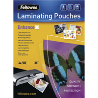 Fellowes A4 Matt Lam Pouch Pk100