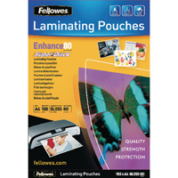 Fellowes A4 Quick Lam Pouch Pk100