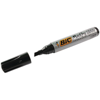 Bic 2300 Chisel Perm Marker Blk Pk12