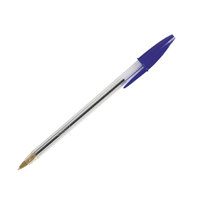 Bic Cristal Bpoint Pen Med Blu Pk100