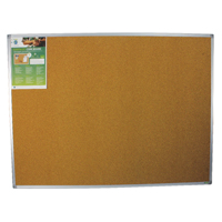 Bi-Office Cork Brd Earth 1200x900 Al