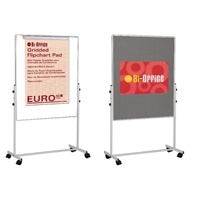 Bi-Office Duo Easel 1200x790mm Grey