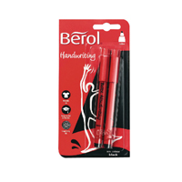 Berol H/writing Pen Twin Pk Blk Pk12
