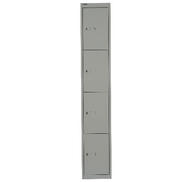 Bisley 4 Door Locker Goose Grey