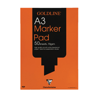 Goldline White A3 Marker Pad GPB1A3