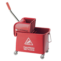 Mobile Mop Bucket/Wringer 20L Red