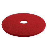 3M Buffing Floor Pads 17in Red Pk5