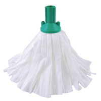 Exel Stnd Big White Mop Head Grn P10