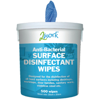 2Work Disinfectant Wipes Pk500