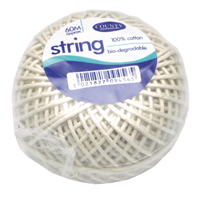 County String Ball Med Cttn 60m Pk12