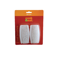 Nail Brushes Twin Pack Plastic