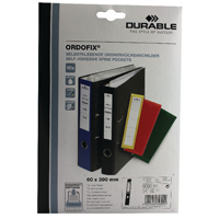 Durable Ordofix Spine Label Blk Pk10