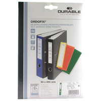 Durable Ordofix Spine Label Grn Pk10