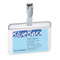 Durable Self Lamg Name Badge Pk25