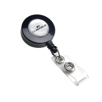 Durable Badge Reel Charcoal Pk10