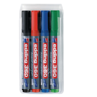 Edding 360 Drywipe Marker Ast Pk4