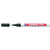 Edding 751 Paint Marker Black Pk10