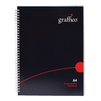 Graffico PP Wirebound Notebk A4 140P