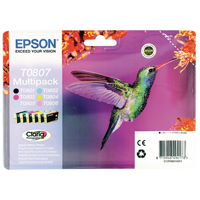 Epson T0807 Ink CMYK/Lt Cy/Lt Mag