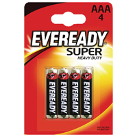 Eveready Super HD Aaa Batteries Pk4
