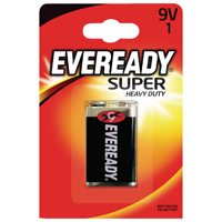 Eveready Super Heavy Duty 9V Battery