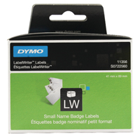 Dymo Name Badge Label 89x41 Wht P300