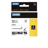 Dymo Rhino Vinyl Tape 9mm Blk/Wht Dymo Rhino Vinyl Tape 9mm Blk/Wht