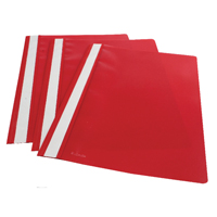 Esselte Report File PP A4 Red Pk25