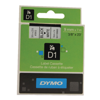 Dymo 1000 Label Tape 9mm Black White