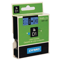 Dymo 1000 Label Tape 9mm Black Blue