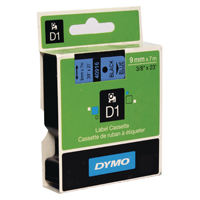 Dymo D1 LabelMaker Tape 9mm Blk/Blu