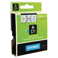 Dymo 4500 Label Tape 12mm Black/Wht
