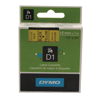 Dymo 4500 Label Tape 12mm Black/Yllw