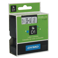 Dymo D1 Label Tape 24mm Black White
