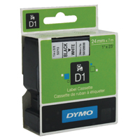 Dymo D1 LabelMaker Tape 24mm Blk/Wht