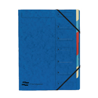 Europa 7 Part Organiser Blue 54072E