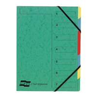 Europa 7 Part Organiser Green 54073E