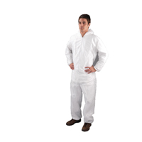 Single Use Non Woven M Coverall Wht