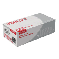 Shield Bl Pf Nitrile Gloves XL Pk100