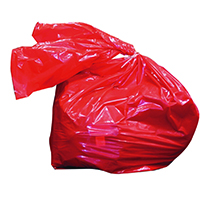 Laundry Sbl Strip Bag 80L Red Pk200