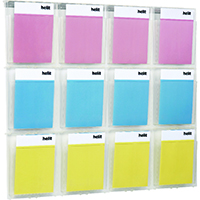 Helit Wall Display 12xA4 Pockets Clr