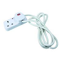 CED 2-Way Extension Lead White