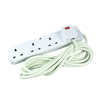 CED 4-Way 13 Amp 2m Extension Lead