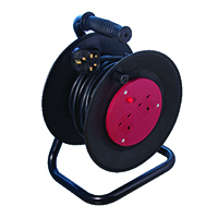 CED HD 2-Way 10 Amp Ext Reel 25m Blk