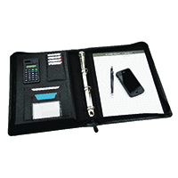 Monolith Meeting Folder Zip A4 Blk